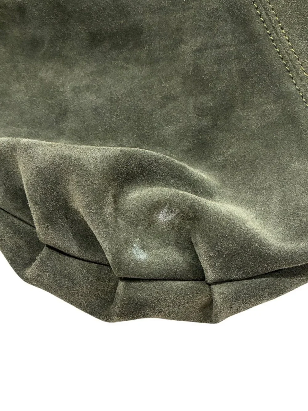 Marlon Forest Green Suede Hobo Shoulder Bag Genuine Leather Made In Italy luxury